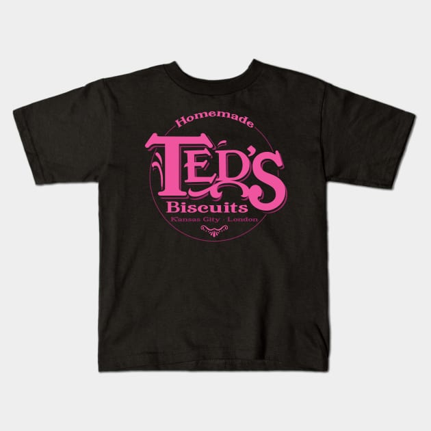 Ted's Biscuits Kids T-Shirt by CuddleswithCatsArt